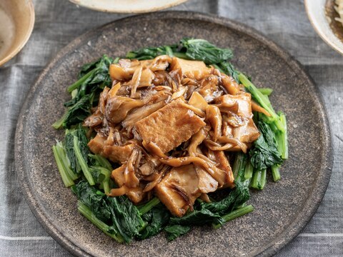 厚揚げとまいたけのオイスターソース煮【中華・主菜】